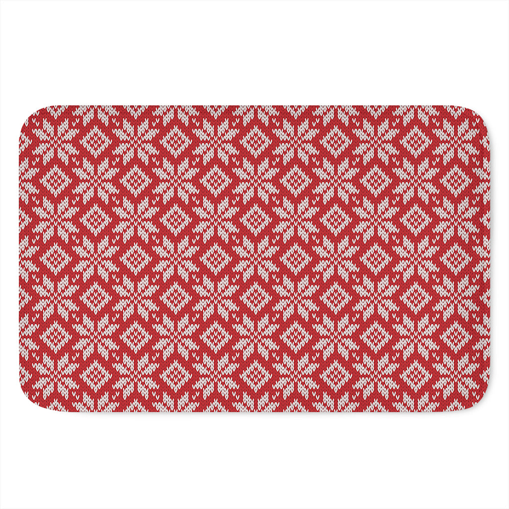 Xmas Nordic Knitted Pattern Print Indoor Door Mat