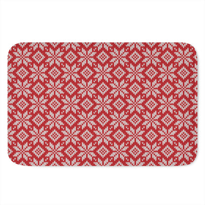 Xmas Nordic Knitted Pattern Print Indoor Door Mat