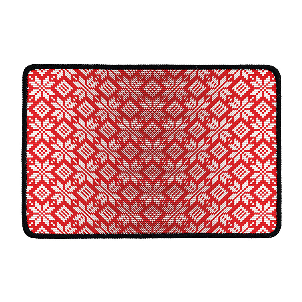 Xmas Nordic Knitted Pattern Print Kitchen Mat