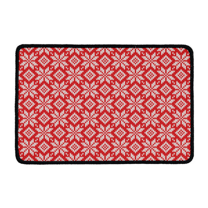 Xmas Nordic Knitted Pattern Print Kitchen Mat
