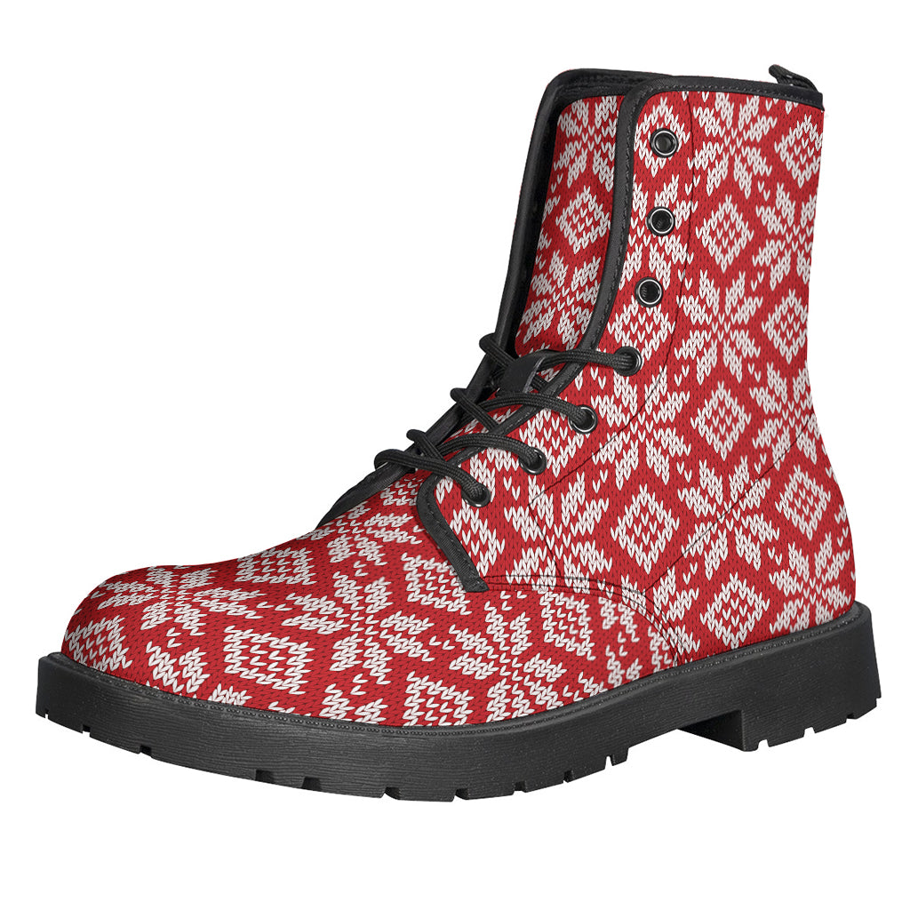 Xmas Nordic Knitted Pattern Print Backpack