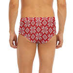 Xmas Nordic Knitted Pattern Print Men's Briefs