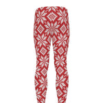 Xmas Nordic Knitted Pattern Print Men's leggings