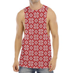 Xmas Nordic Knitted Pattern Print Men's Muscle Tank Top