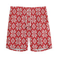 Xmas Nordic Knitted Pattern Print Men's Athletic Shorts