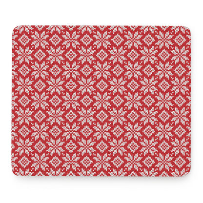 Xmas Nordic Knitted Pattern Print Mouse Pad
