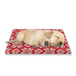 Xmas Nordic Knitted Pattern Print Pet Cooling Mat Cover
