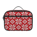 Xmas Nordic Knitted Pattern Print Portable Lunch Bag