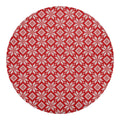 Xmas Nordic Knitted Pattern Print Round Blanket