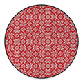 Xmas Nordic Knitted Pattern Print Round Floor Mat