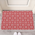 Xmas Nordic Knitted Pattern Print Rubber Doormat