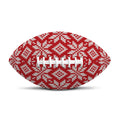Xmas Nordic Knitted Pattern Print Rugby Ball