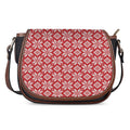 Xmas Nordic Knitted Pattern Print Saddle Bag