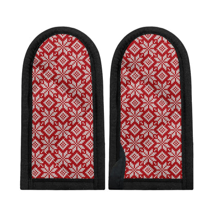 Xmas Nordic Knitted Pattern Print Skillet Handle Cover
