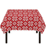Xmas Nordic Knitted Pattern Print Tablecloth