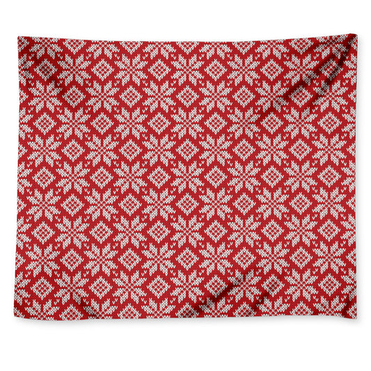 Xmas Nordic Knitted Pattern Print Tapestry