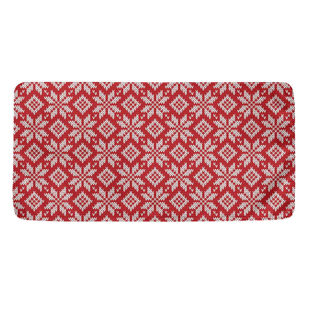 Xmas Nordic Knitted Pattern Print Towel