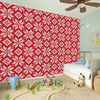 Xmas Nordic Knitted Pattern Print Wall Sticker