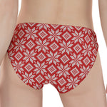 Xmas Nordic Knitted Pattern Print Women's Panties