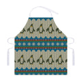 Xmas Penguin Pattern Print Adjustable Apron