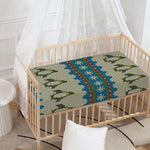 Xmas Penguin Pattern Print Baby Crib Sheet