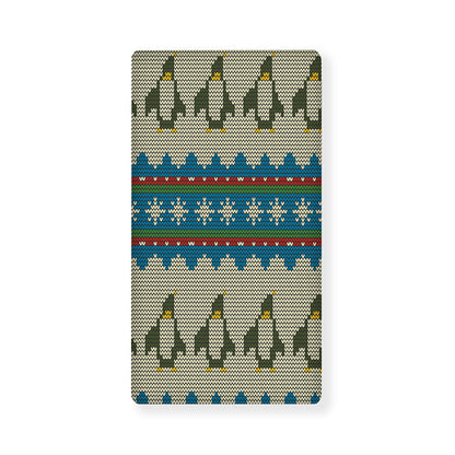 Xmas Penguin Pattern Print Baby Crib Sheet