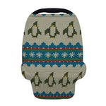 Xmas Penguin Pattern Print Baby Seat Cover
