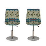 Xmas Penguin Pattern Print Bar Stool Covers