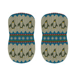 Xmas Penguin Pattern Print Bar Stool Covers