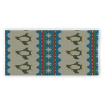 Xmas Penguin Pattern Print Beach Towel