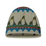 Xmas Penguin Pattern Print Beanie