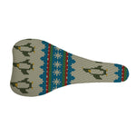Xmas Penguin Pattern Print Bicycle Seat Cover
