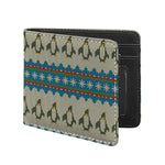 Xmas Penguin Pattern Print Bifold Wallet