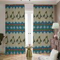 Xmas Penguin Pattern Print Dimout Pencil Pleat Curtains