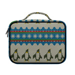Xmas Penguin Pattern Print Briefcase Bible Bag