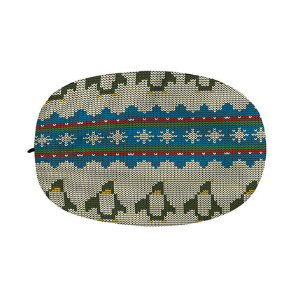 Xmas Penguin Pattern Print Car Side Mirror Covers