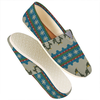 Xmas Penguin Pattern Print Casual Shoes