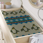 Xmas Penguin Pattern Print Changing Pad Cover