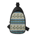 Xmas Penguin Pattern Print Sling Bag