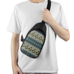 Xmas Penguin Pattern Print Chest Bag