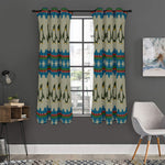 Xmas Penguin Pattern Print Curtain
