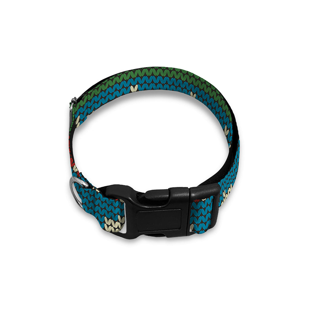 Xmas Penguin Pattern Print Dog Collar