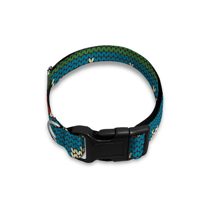 Xmas Penguin Pattern Print Dog Collar