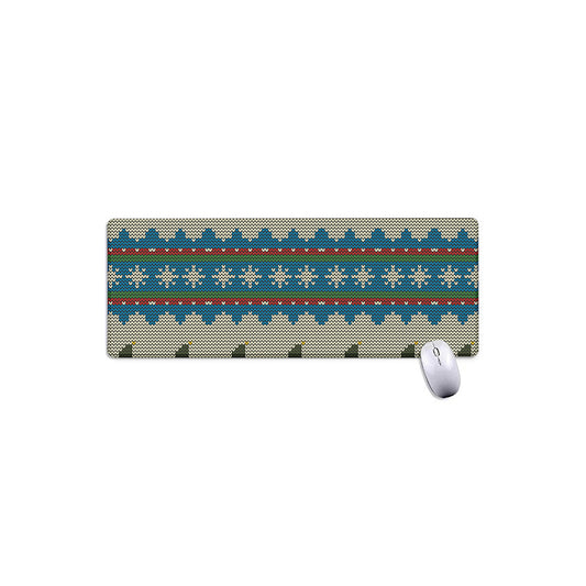 Xmas Penguin Pattern Print Extended Mouse Pad