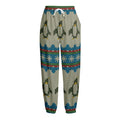 Xmas Penguin Pattern Print Fleece Lined Knit Pants