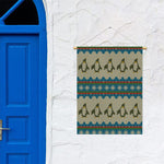 Xmas Penguin Pattern Print Garden Flag