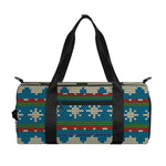 Xmas Penguin Pattern Print Gym Bag