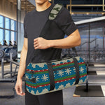 Xmas Penguin Pattern Print Gym Bag