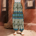 Xmas Penguin Pattern Print Harem Pants