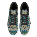 Xmas Penguin Pattern Print High Top Leather Sneakers